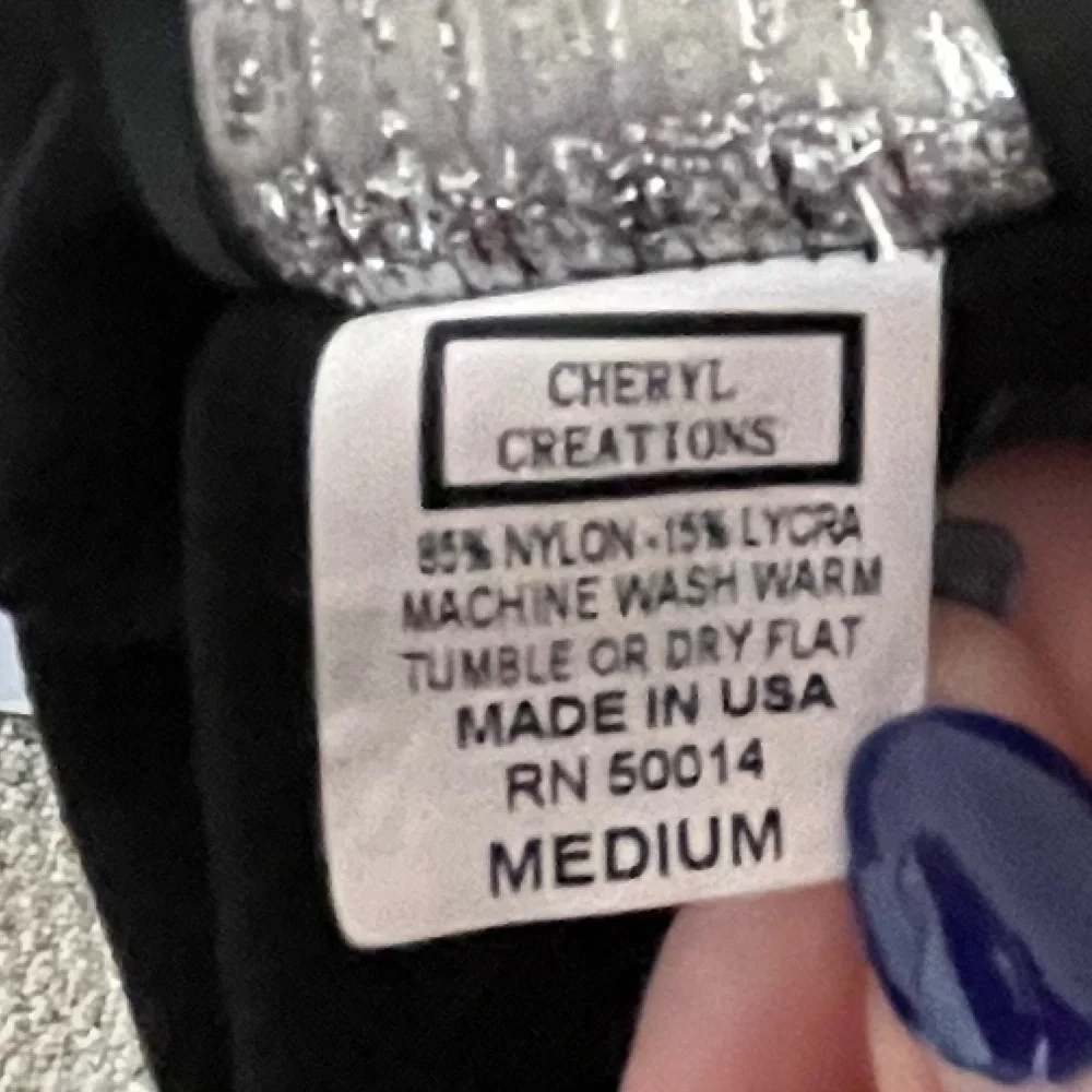 Cheryl Creations Spaghetti Strap, V-Neck, Flare Skirt Party Dress, Sz Juniors M - Picture 6 of 10